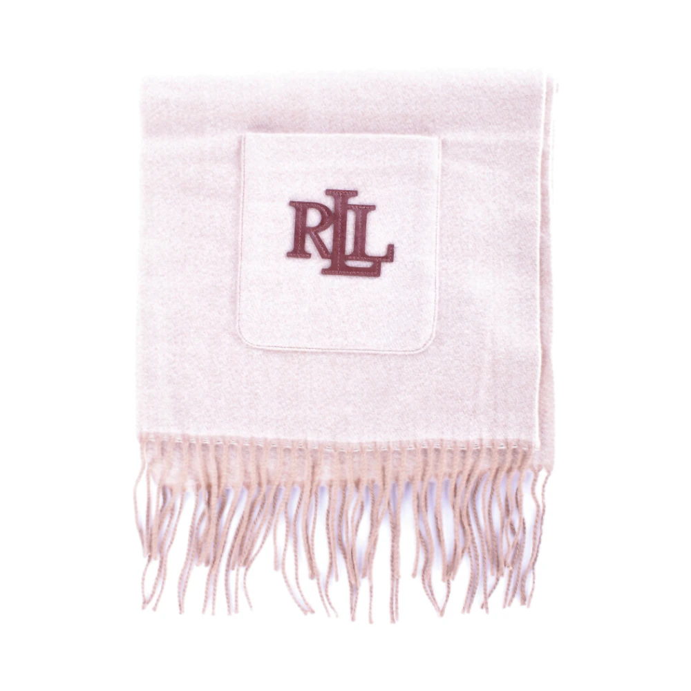 Ralph Lauren Dames Logo Front Sjaal met Zijzakken Beige Dames