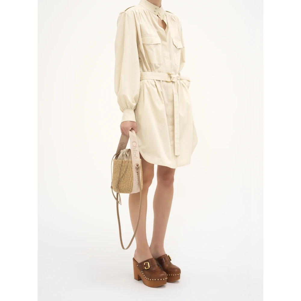 Chloé Beige Mandentas met Lintsluiting Beige Dames