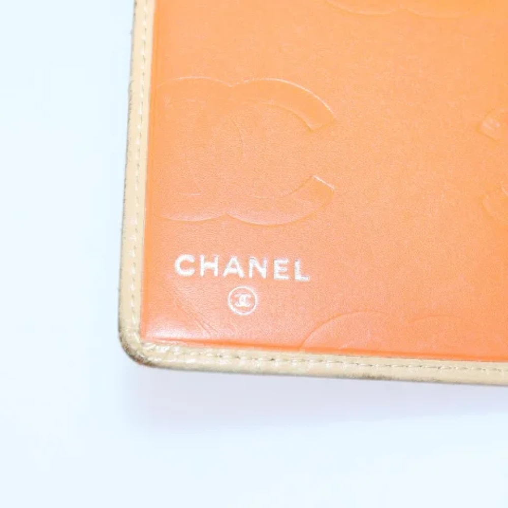 Chanel Vintage Pre-owned Leather wallets Beige Dames