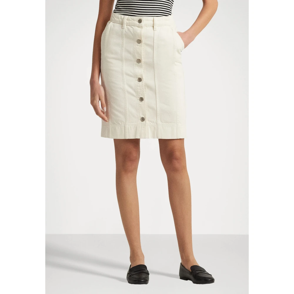 Ralph Lauren Mini Kokerrok White Dames