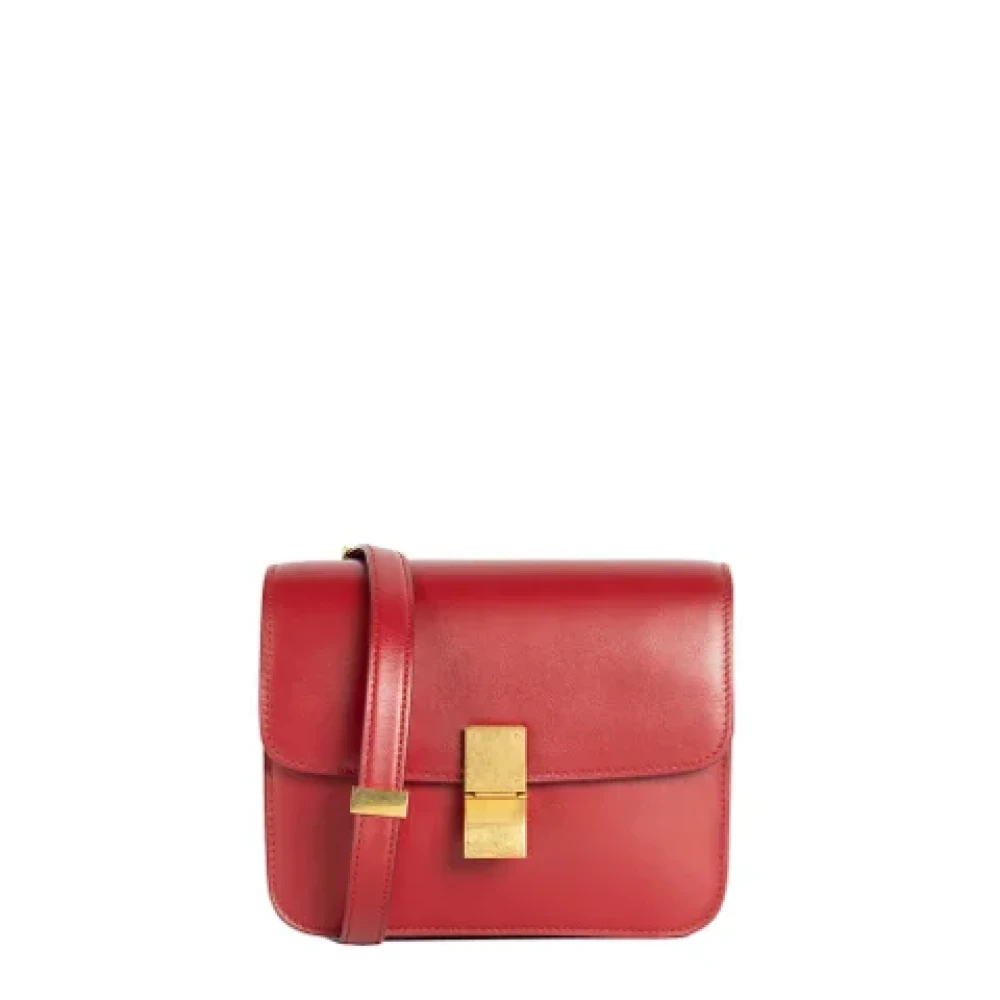 Celine Vintage Pre-owned Leather celine-bags Red Dames