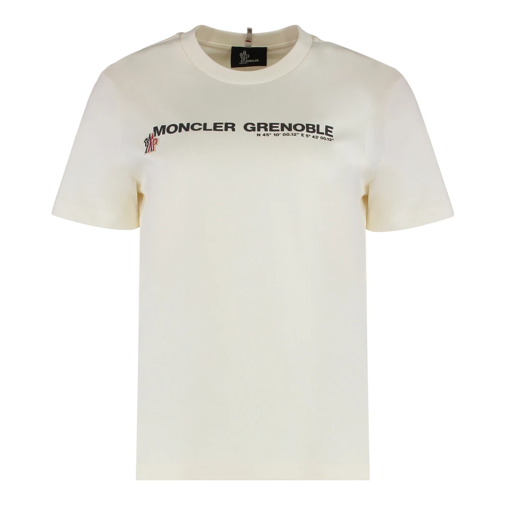 Moncler Women's White Crew Neck T-Shirt