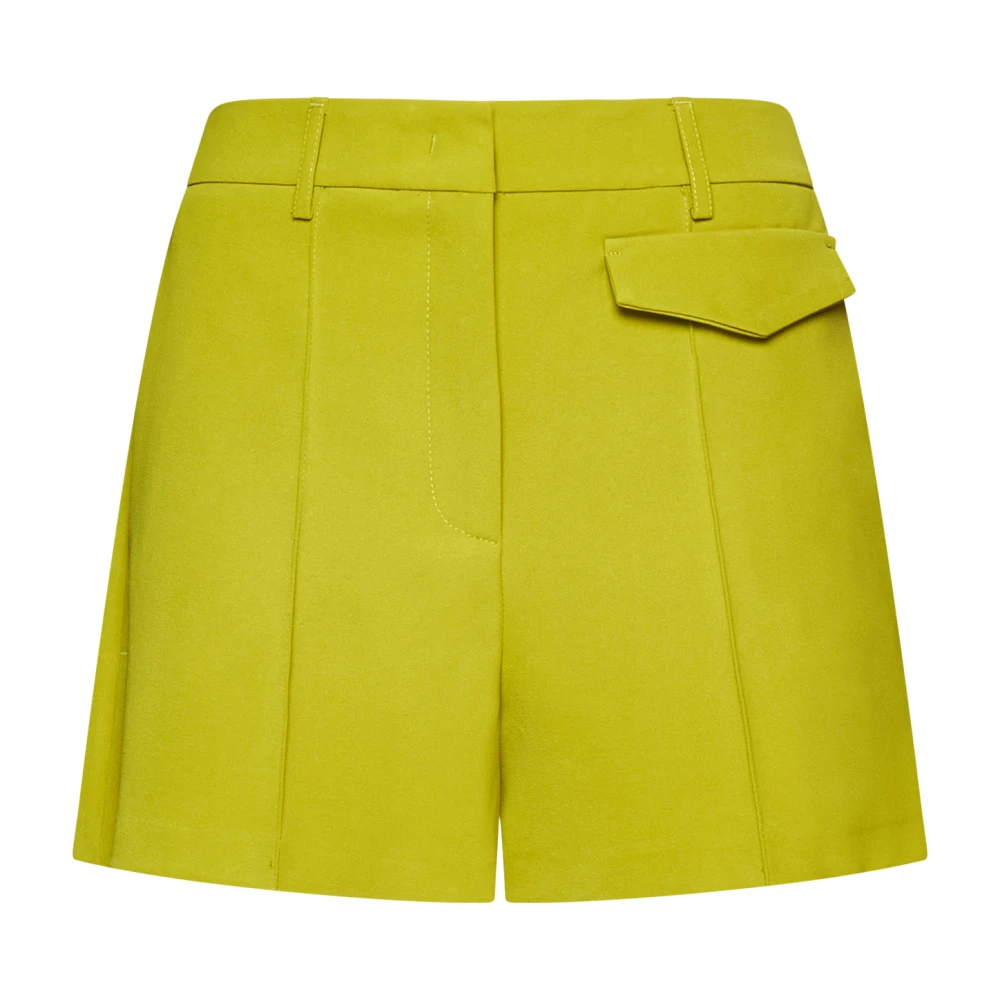 Blanca Vita Avocado Green Pressed-Crease Short Shorts Green, Dam