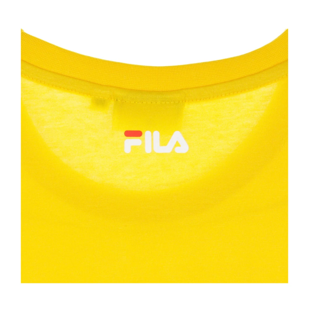 Fila Citrus wit T-shirt voor mannen Yellow Heren