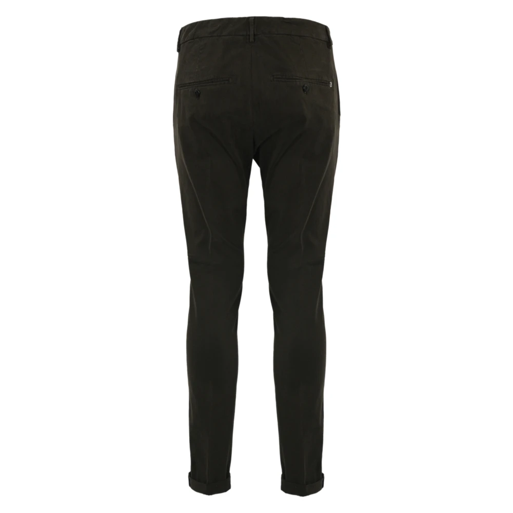 Dondup Bruine Katoenen Stretch Slim Fit Broek Brown Heren