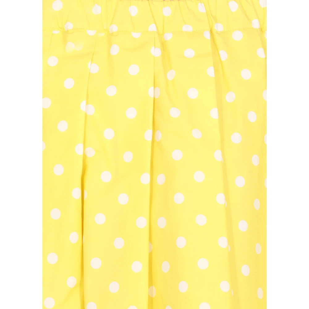Fabiana Filippi Gele Katoenen Rok met Polkadots Yellow Dames