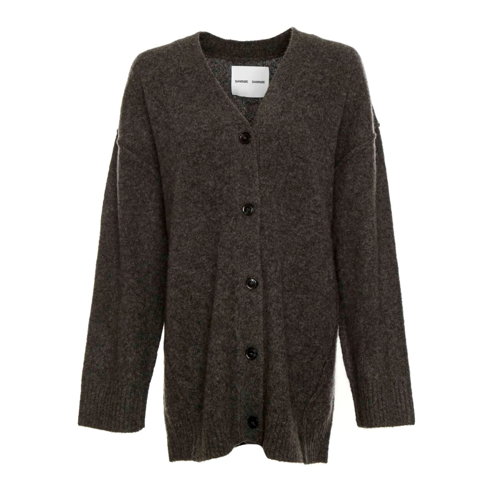 Oversized Cardigan med V-hals