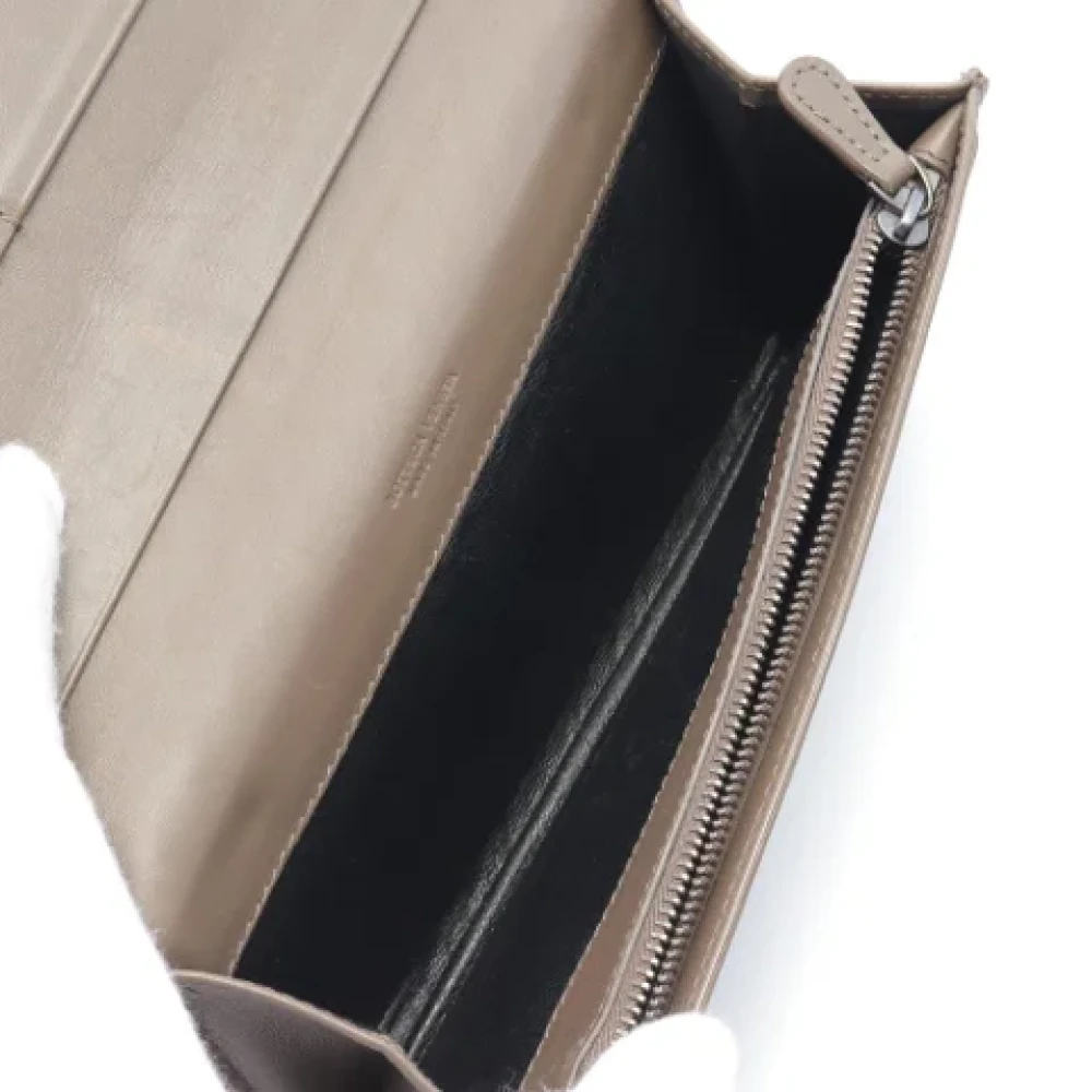 Bottega Veneta Vintage Pre-owned Leather wallets Brown Dames