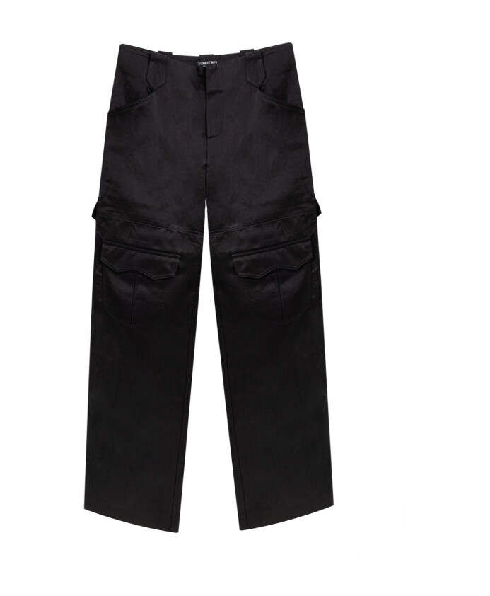 pantalon-cargo-noir-en-viscose