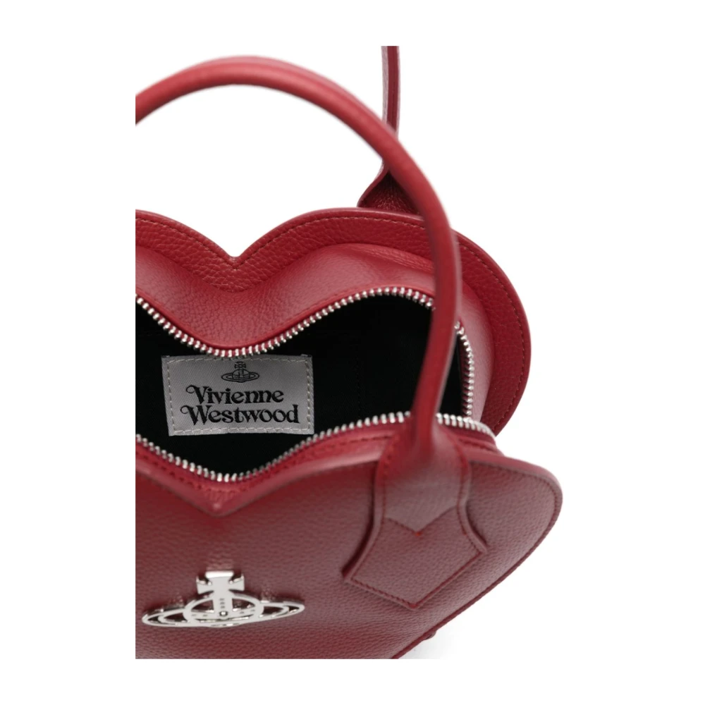 Vivienne Westwood Rode tassen met goudkleurige logoplaat Red Dames
