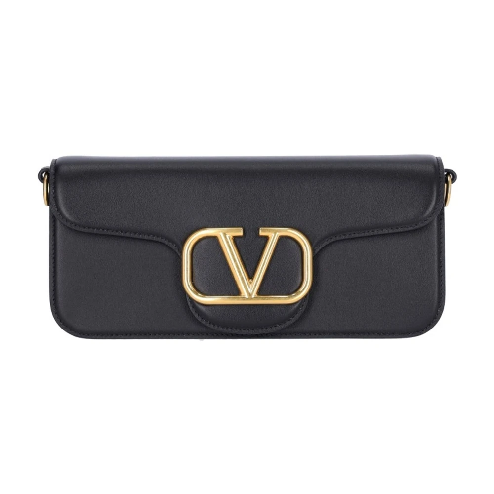 Valentino Garavani Locò Axelremsväska Black, Dam