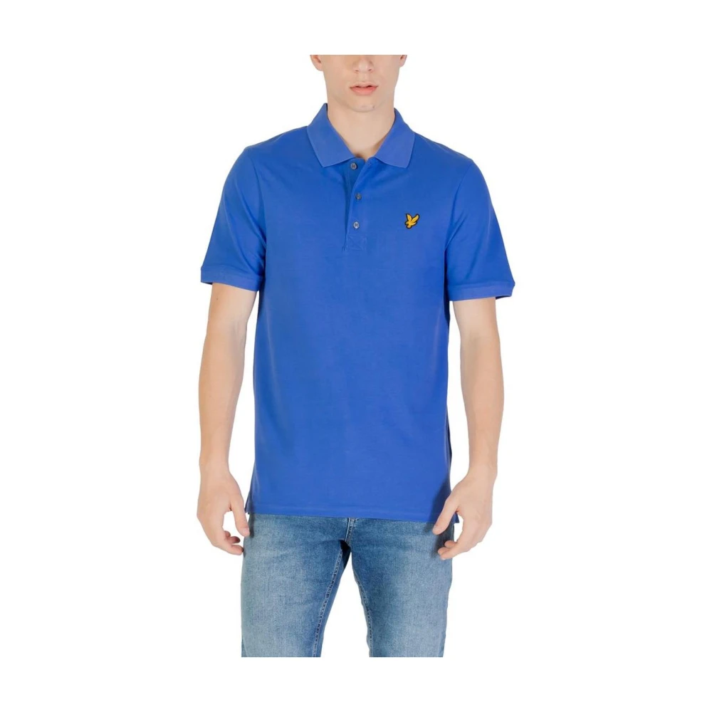 Lyle & Scott Men's Blue Classic Style Polo Shirt Small