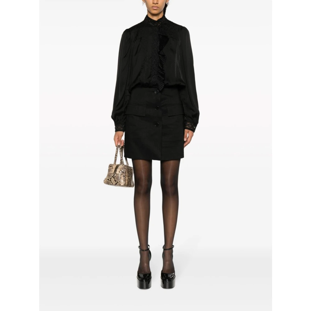Twinset Zwarte Sweatshirts voor Dames Aw23 Black Dames
