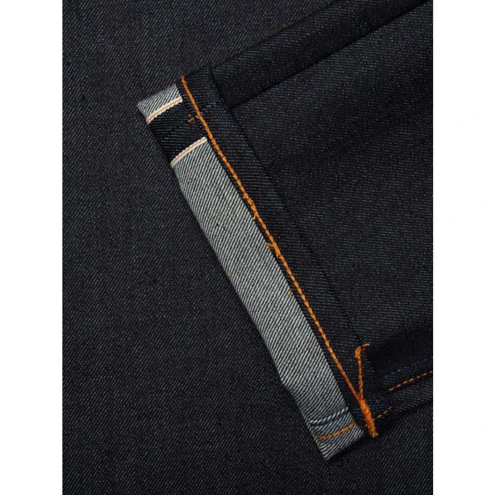 Nudie Jeans Droge Japan Selvage Straight Leg Jeans Blue Heren