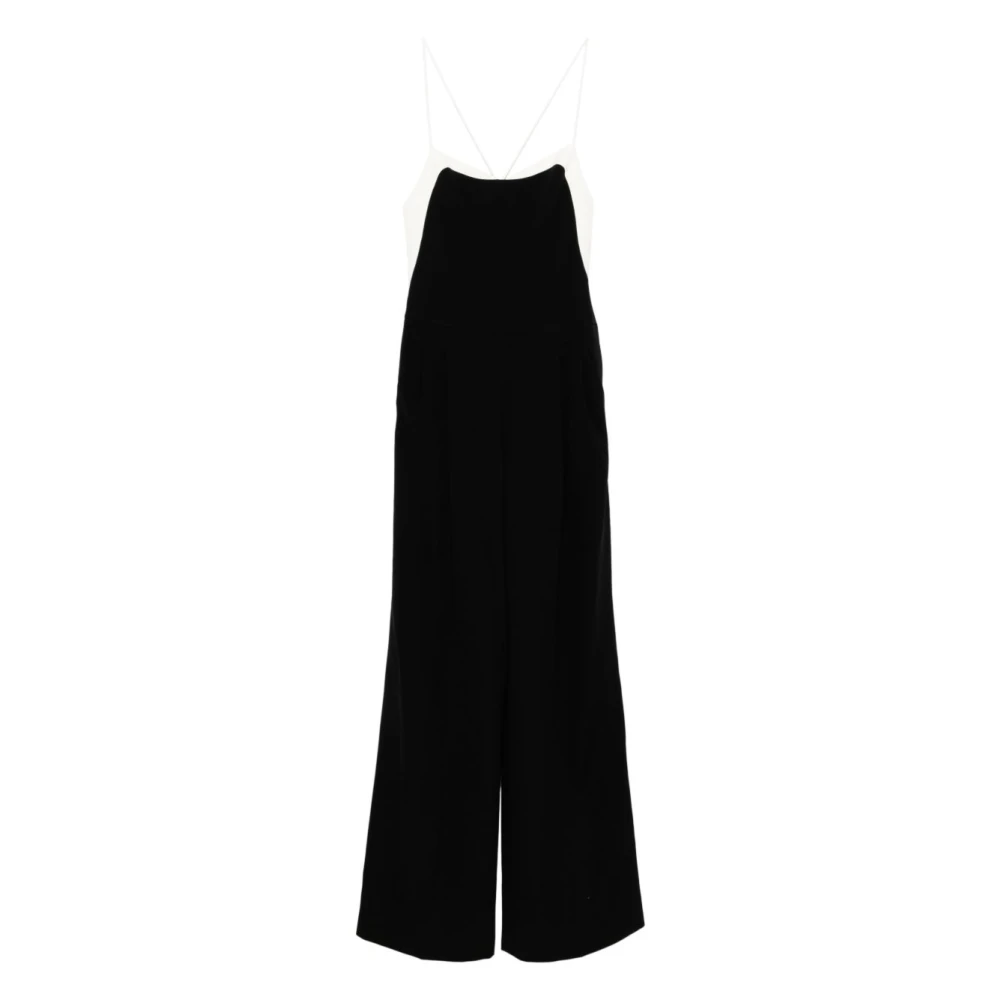 Tom Ford Women's Black Jumpsuits, S, Double Georgette Stretch Camisole Jumpsuit
