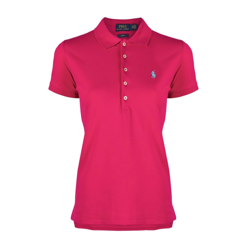 Polo Ralph Lauren Women's Red Fuchsia T-Shirt Clothing Medium