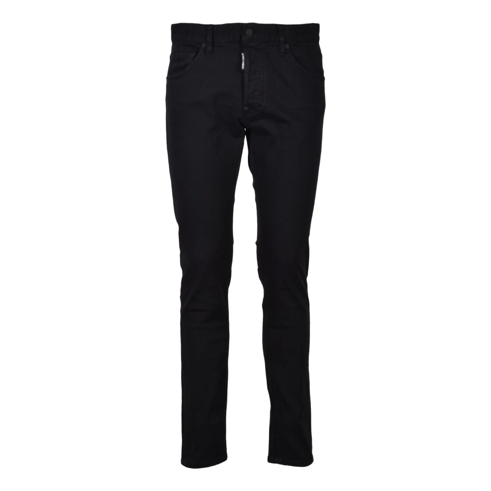 Dsquared2 Katoen Elastaan Jeans Black Heren