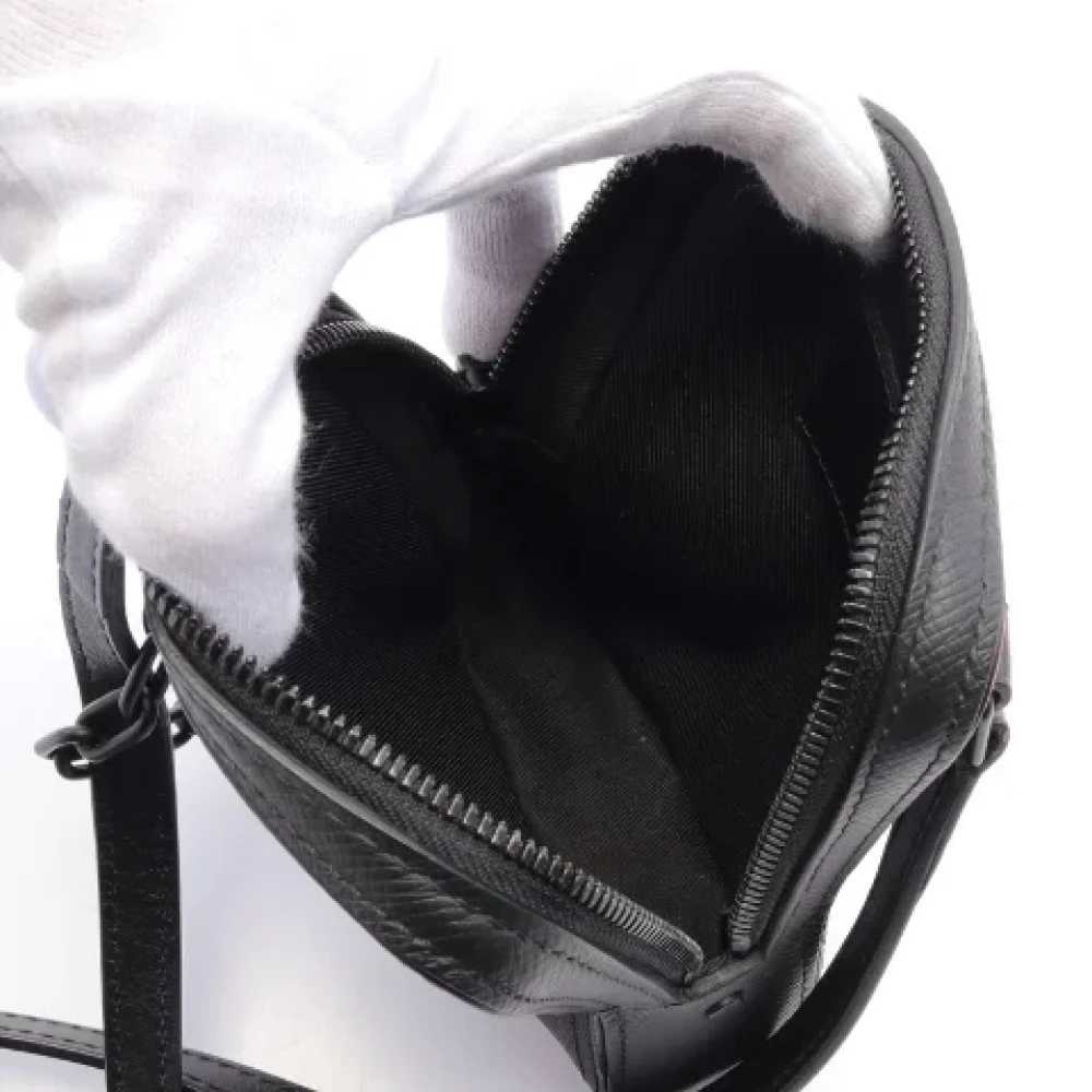 Louis Vuitton Vintage Pre-owned Leather crossbody-bags Black Heren