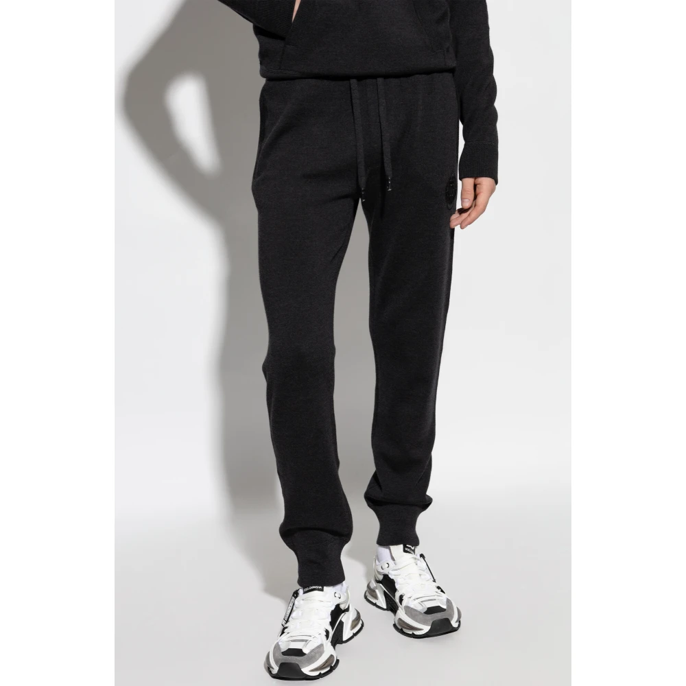 Dolce & Gabbana Loszittende broek Gray Heren