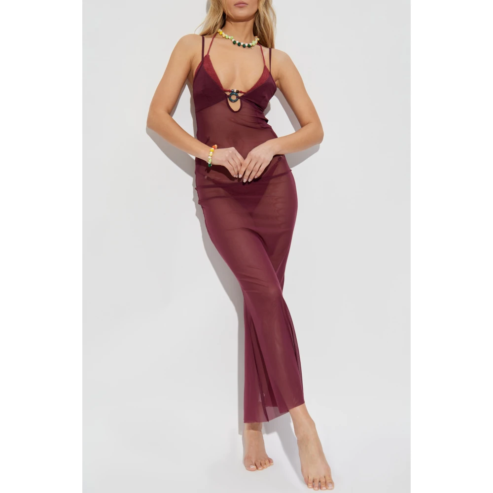Bond-Eye Cindy Ring Maxi strandjurk Red Dames