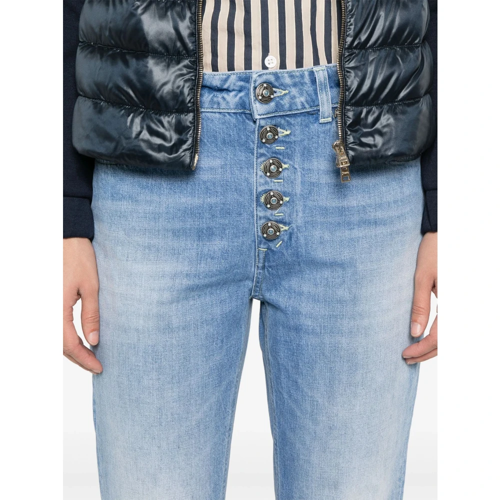 Dondup Blauwe Katoenen Koons Jeans Blue Dames