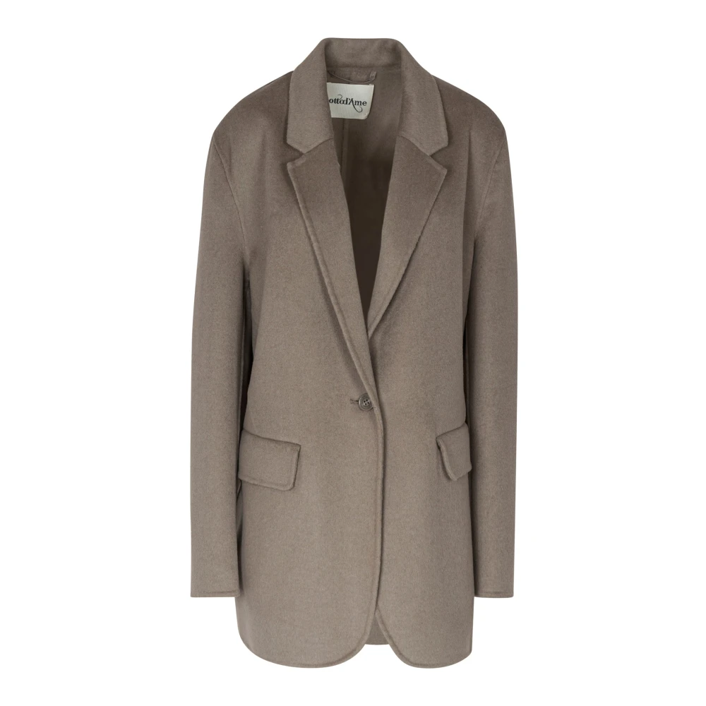 Ottod'Ame Steenstijl Damesmodejurk Brown Dames