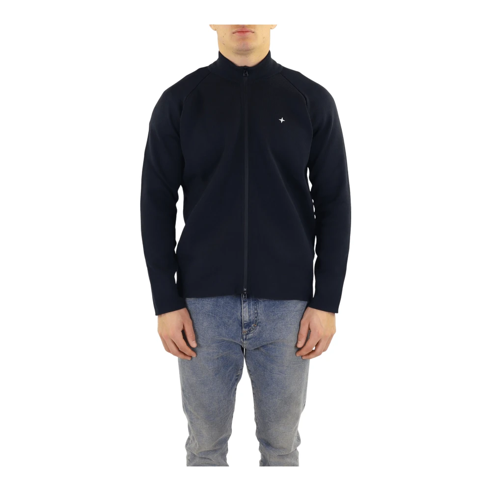 Stone Island Heren Maglia Casual Shirt Black Heren