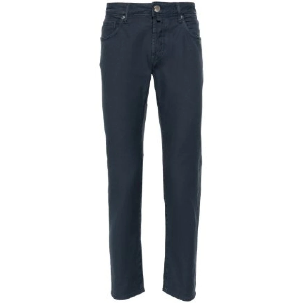 Incotex Klassieke Slim Fit Navy Blauwe Jeans Blue Heren