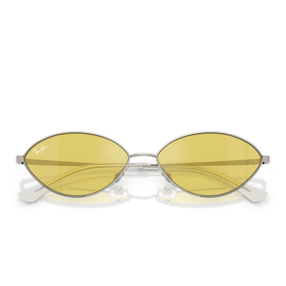 Ray-Ban , Sunglasses, Unisex, Gray, 59 Mm, Stylish Sunglasses With Yellow Mirrored Lenses - Image 4
