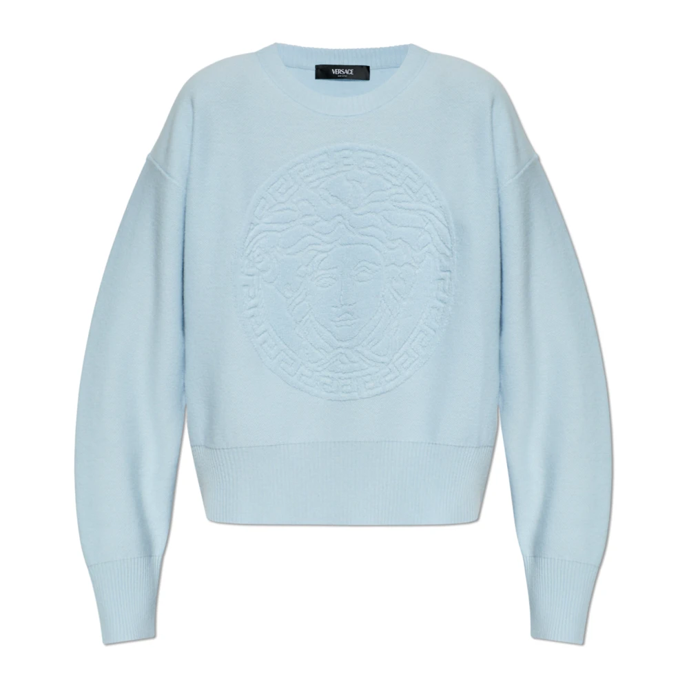 Versace Damen Blau Strickwaren, Mgröße: