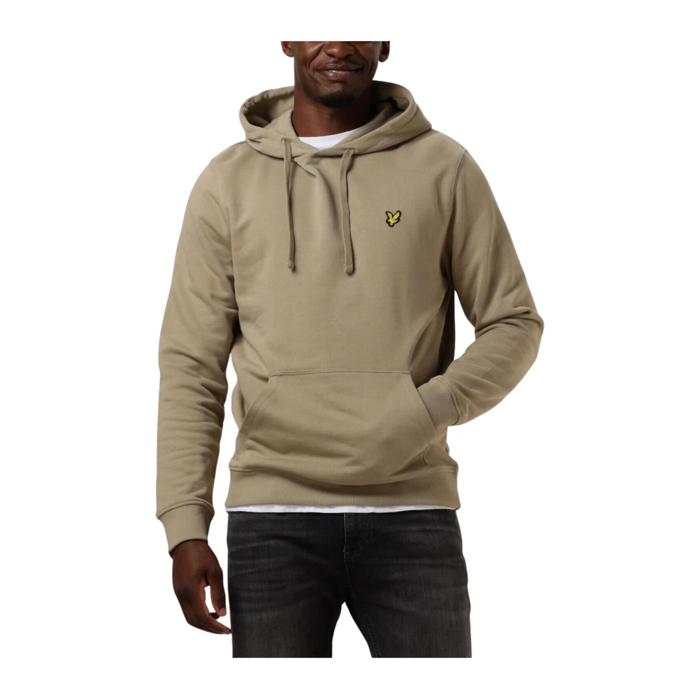 Lyle & Scott Groene Pullover Hoodie voor Mannen Green Heren