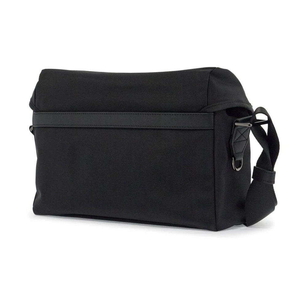 Dsquared2 Zwarte Polyamide Schoudertas met Ruim Compartiment Black Heren