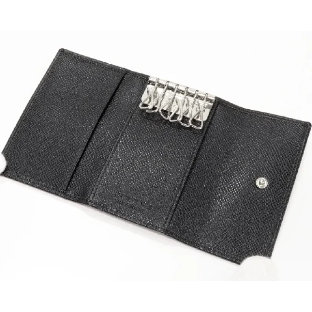 Bvlgari Vintage Pre-owned Leather key-holders Black Dames