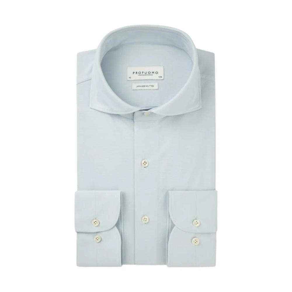 Profuomo Elegant katoenen overhemd Blue Heren