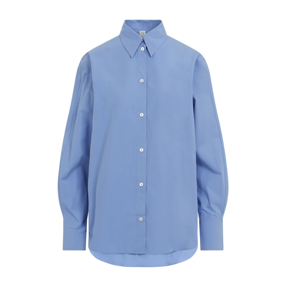 TotêMe Blauwe Katoenen Shirt Stijlvolle Look Blue Dames