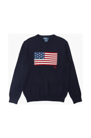 Ikoniczny Sweter z Flaga Navy