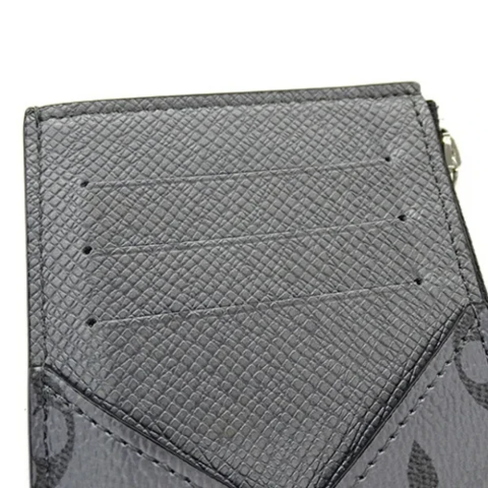 Louis Vuitton Vintage Pre-owned Fabric wallets Gray Heren