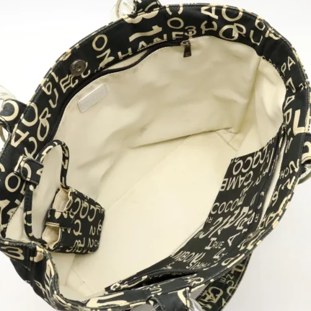 Chanel Vintage Pre-owned Canvas totes Black Dames