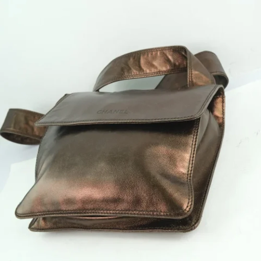 Chanel Vintage Pre-owned Leather shoulder-bags Brown Dames