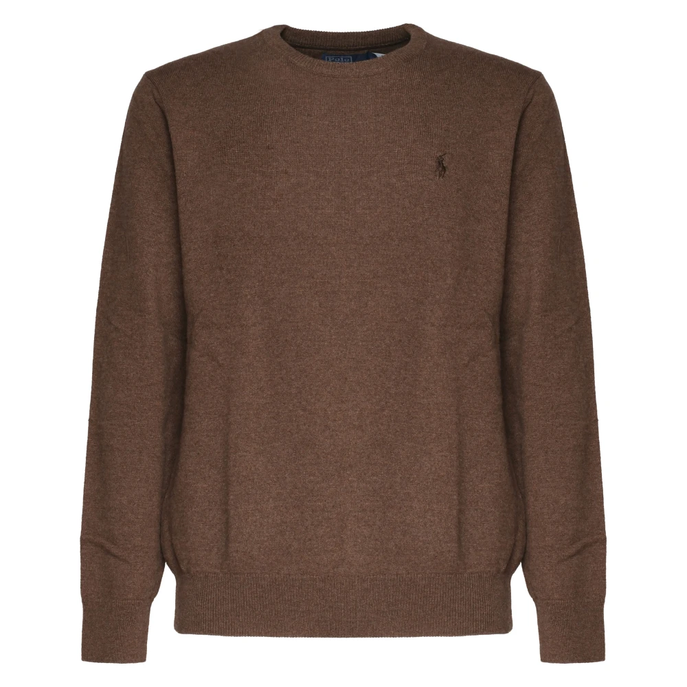 Polo Ralph Lauren Bruine wollen trui met ronde kraag Brown Heren