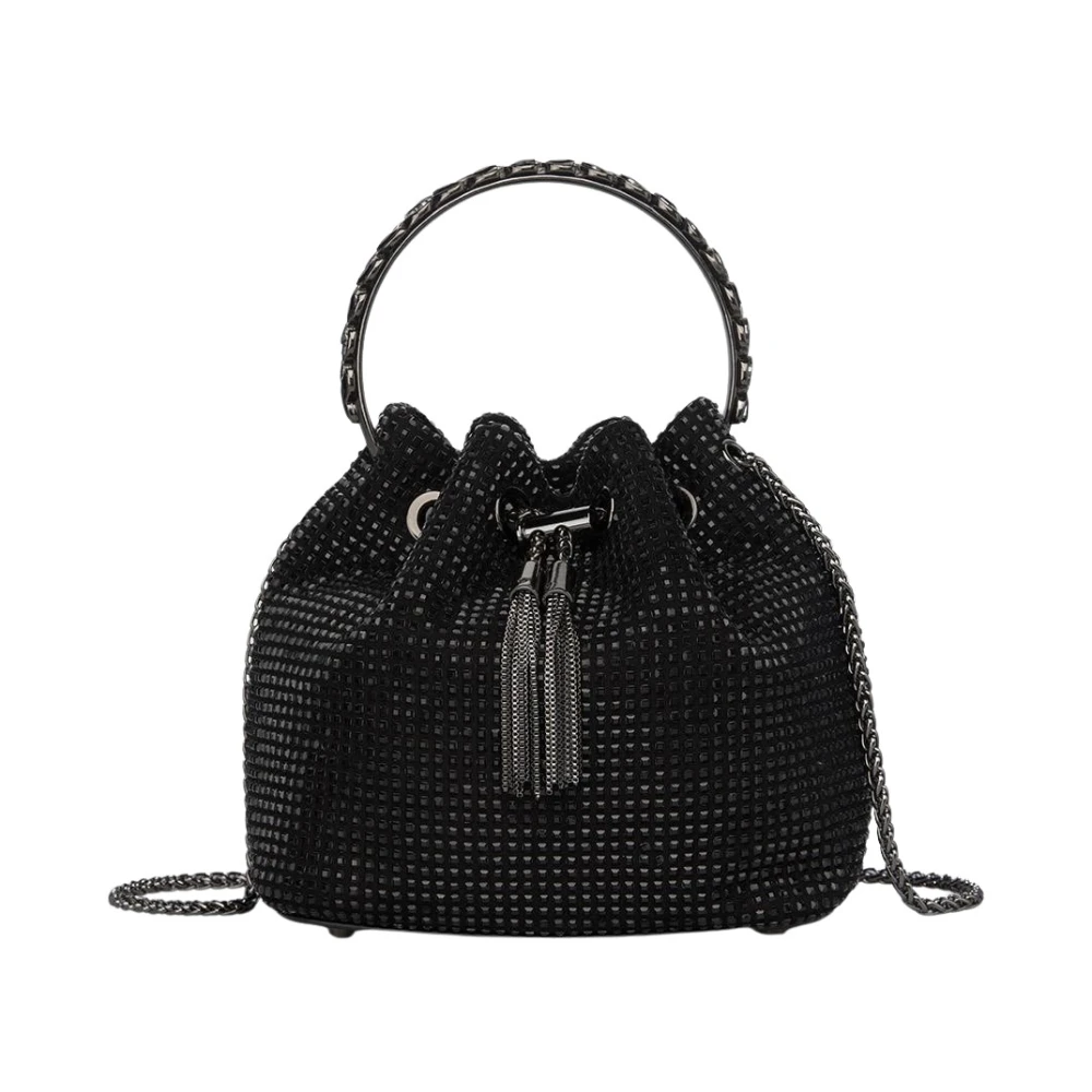 Alma en Pena Strass emmer met hangend detail Black Dames