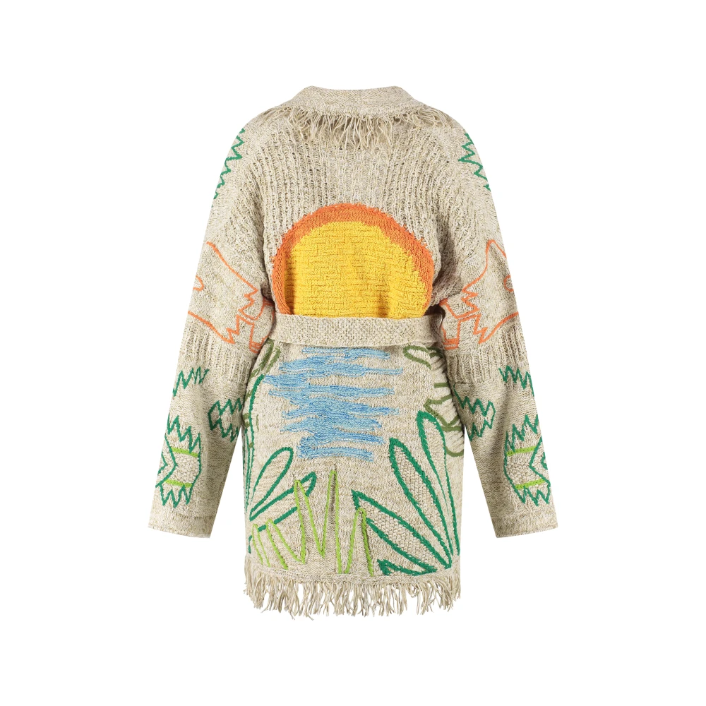 Alanui Liefde Icon Shawl Kraag Vest Multicolor Dames