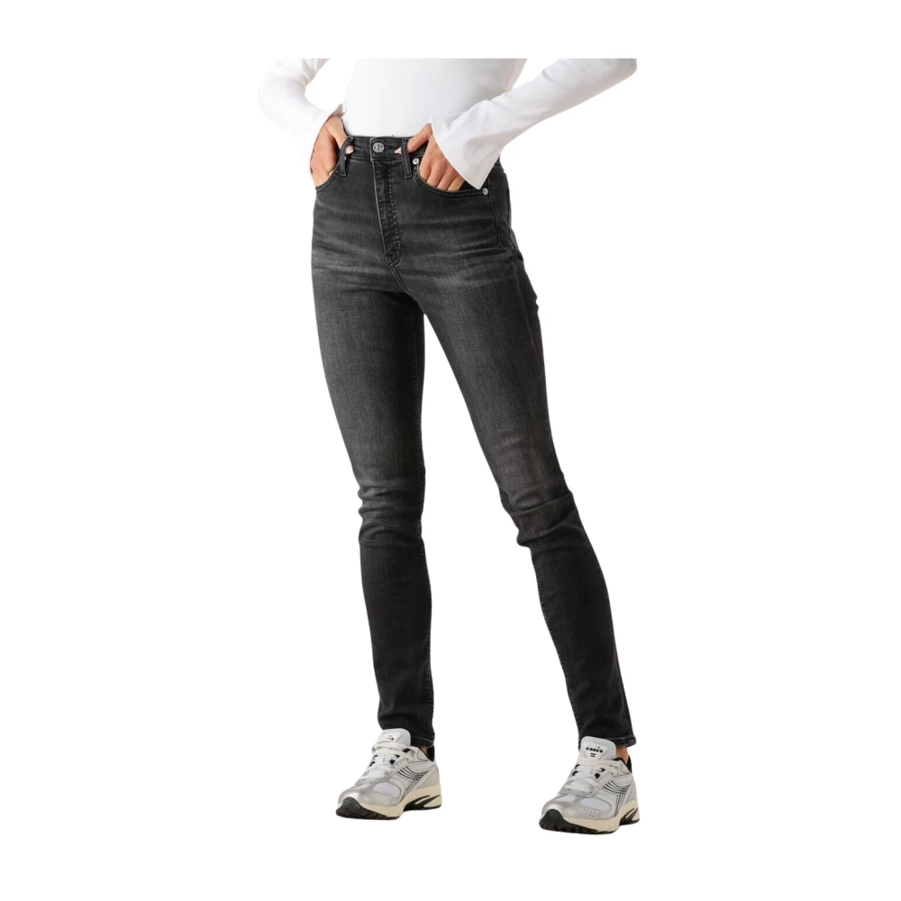 Calvin Klein Skinny fit jeans High rise skinny met muntzakje lichte stone wash-look