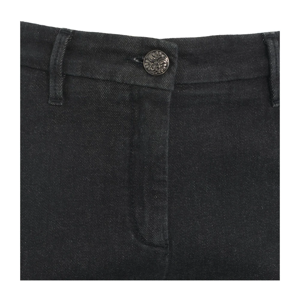 Jacob Cohën Slim Fit Jeans 'Marina' met riemlussen Black Dames