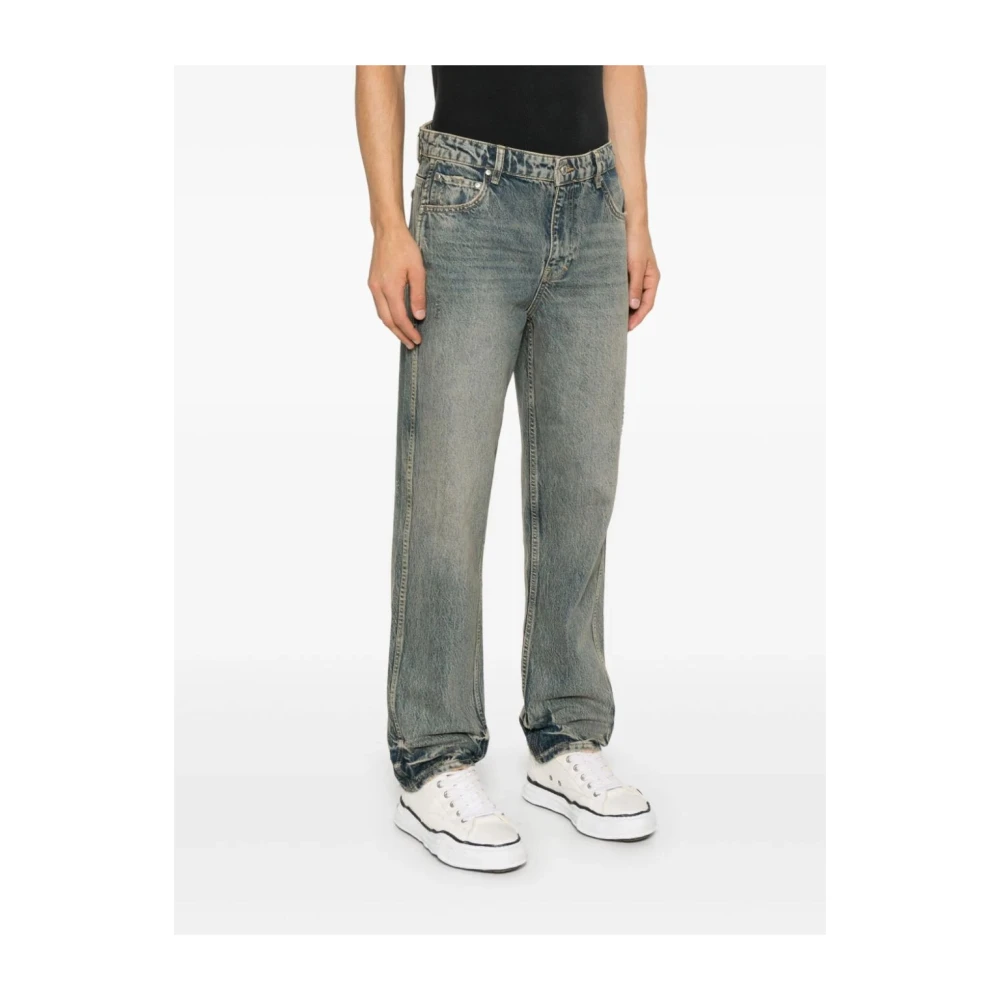 Represent Mid Blue Straight Leg Denim Broek Blue Heren