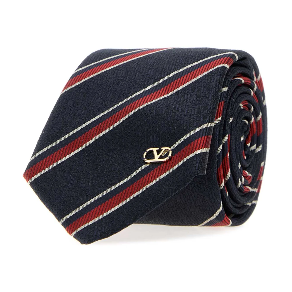 Valentino Garavani Multicolor Ties, Male, One Size, Valentie Jacquard Tie