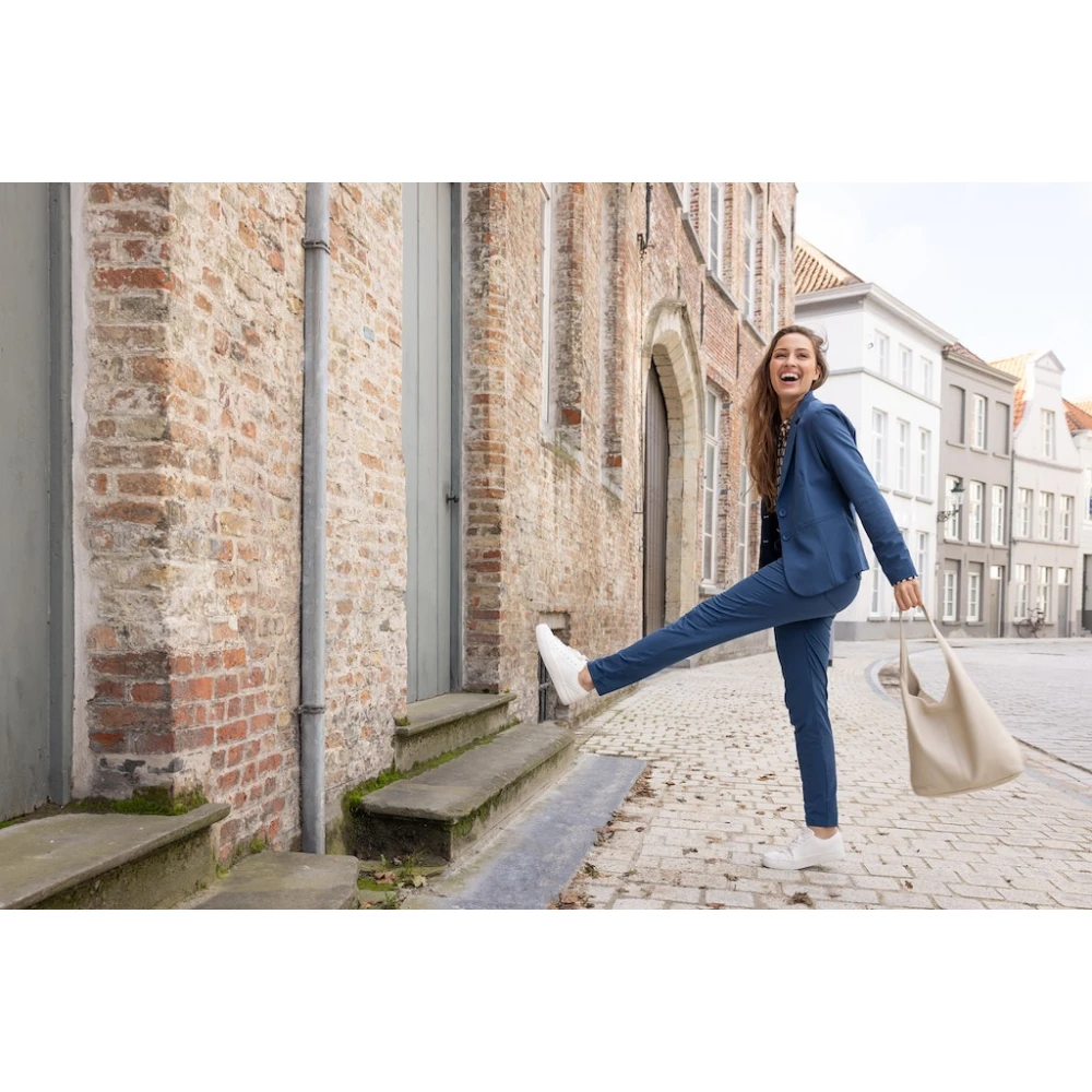 &Co Woman Co Woman broek Travel Penny Travel Pa100-2 41060 Blue Dames
