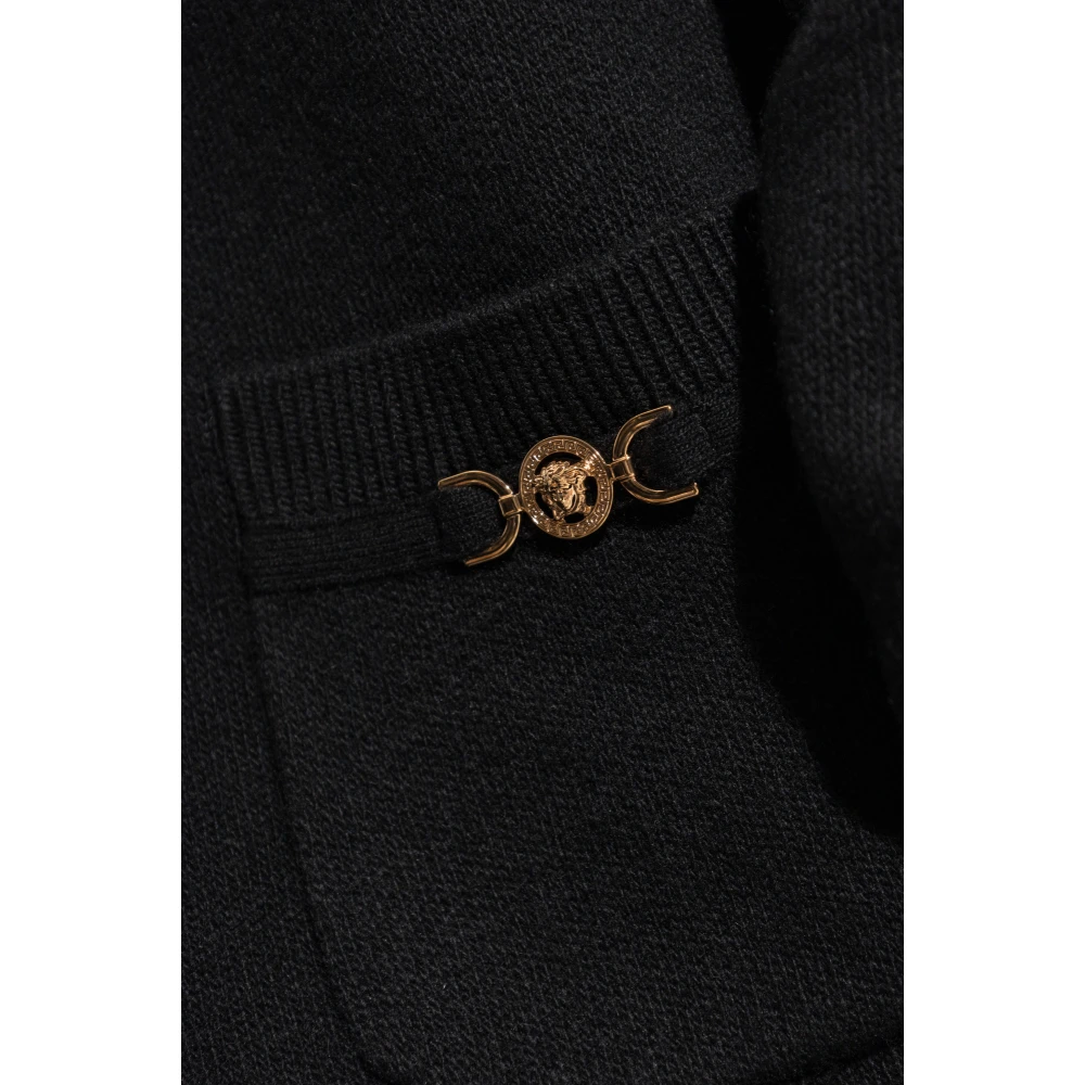 Versace Wollen vest Black Dames