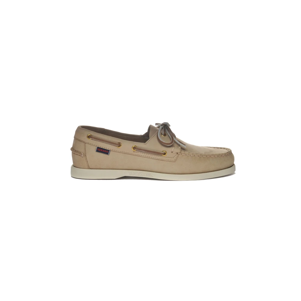 Sebago Beige Boat Shoes, Male, 7 Uk, Portland Docksides