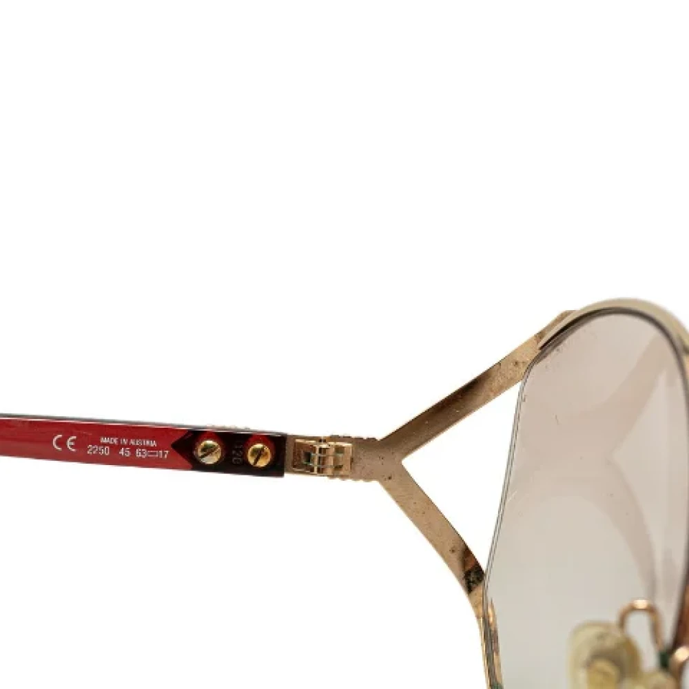Dior Vintage Pre-owned Plastic sunglasses Yellow Dames